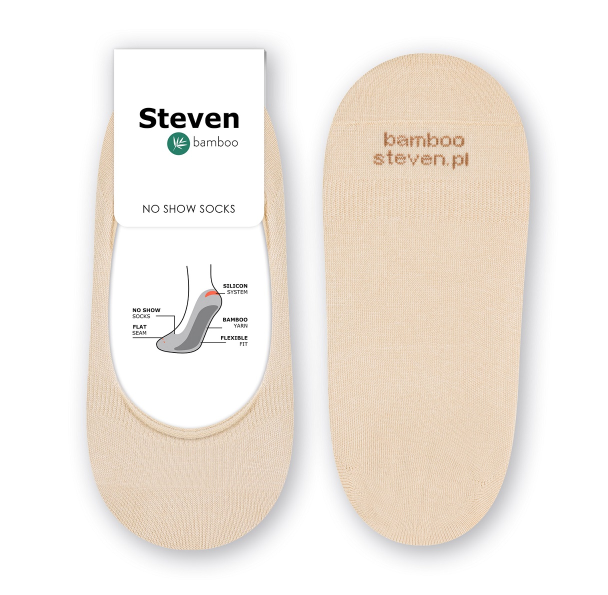 SKARPETY STEVEN 036 DAMSKIE 38-40 beż