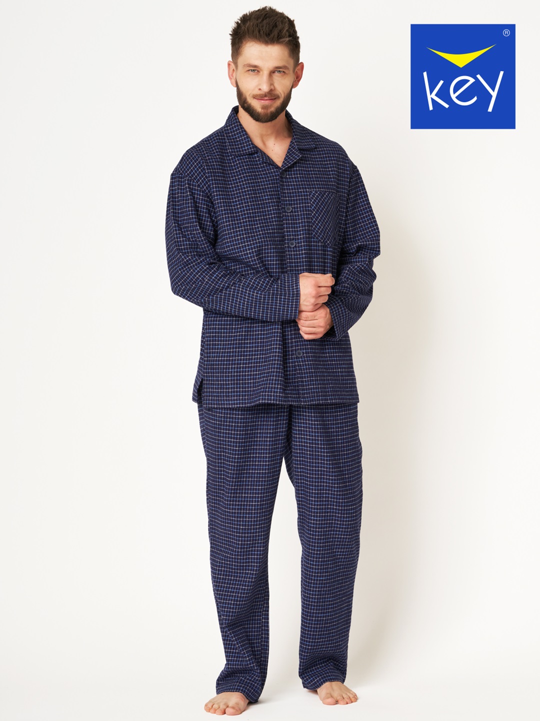 PIŻAMA KEY MNS-457 B24 3XL-4XL