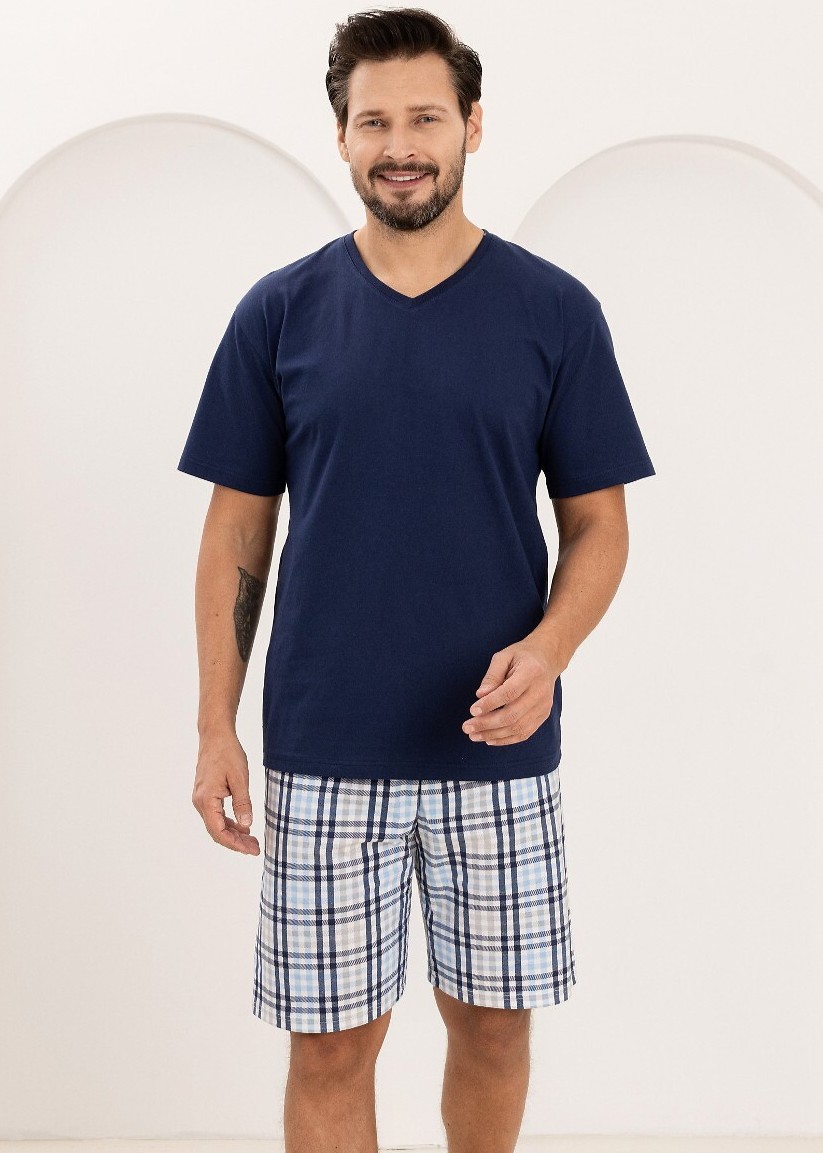 PIŻAMA REGINA MĘSKA 505 GRANAT XXL-3XL