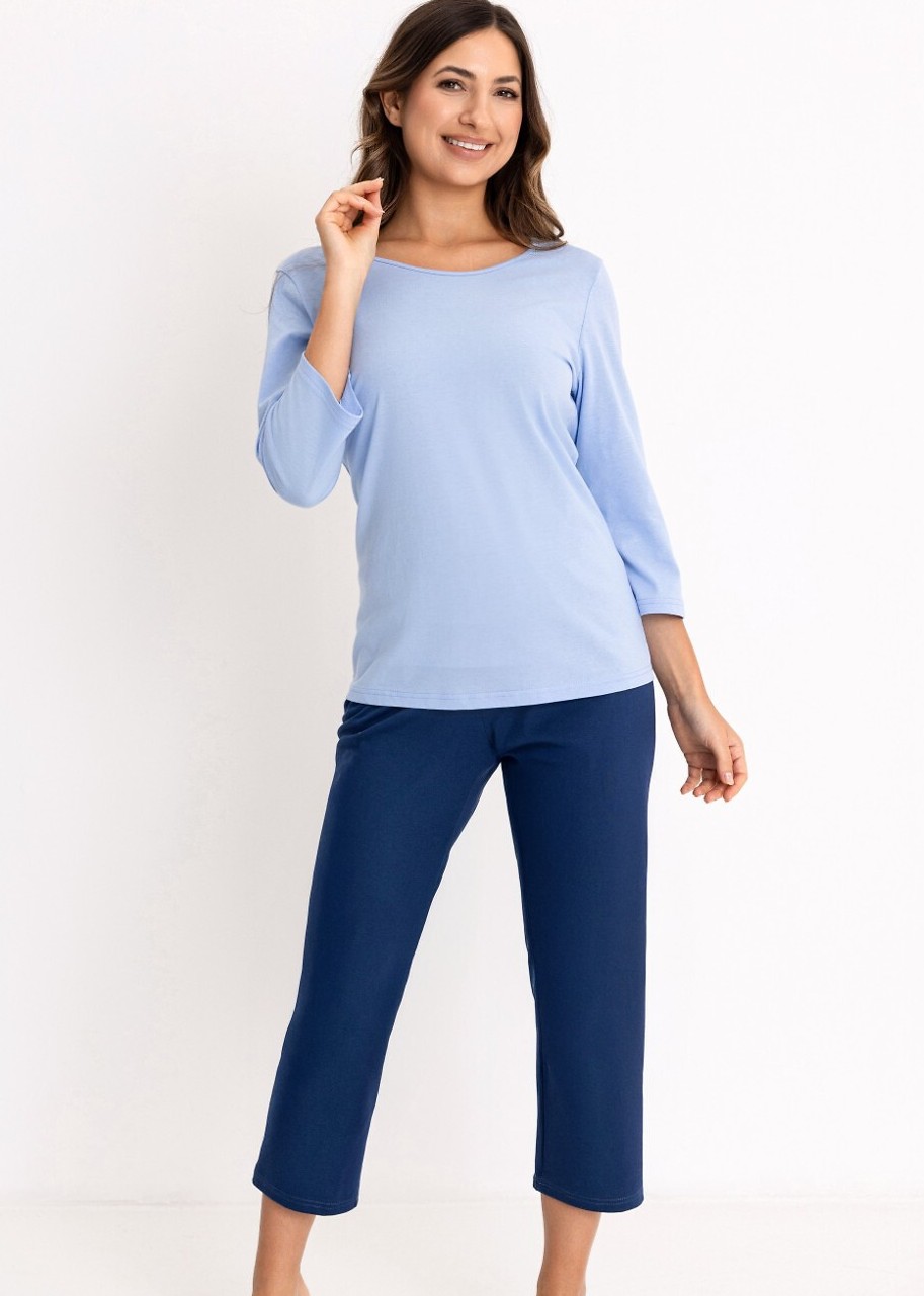 PIŻAMA REGINA DAMSKA 744 NIEBIESKI XXL-3XL