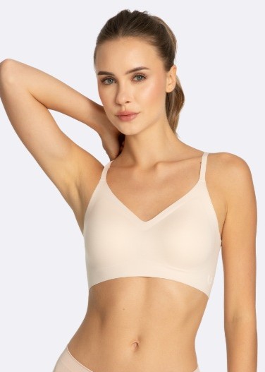 BIUSTONOSZ JULIMEX SIMPLE BRA TOP BEŻOWY