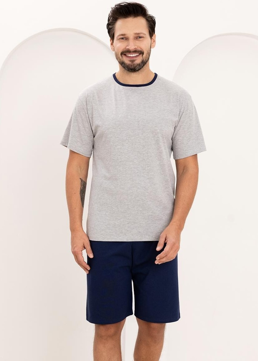 PIŻAMA REGINA MĘSKA 508 J MELANGE XXL-3XL