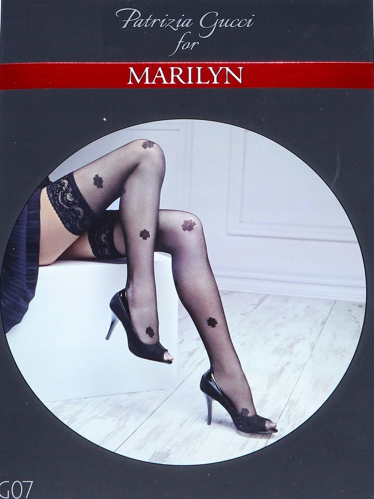 POŃCZOCHY MARILYN GUCCI G07 20 NERO 3/4