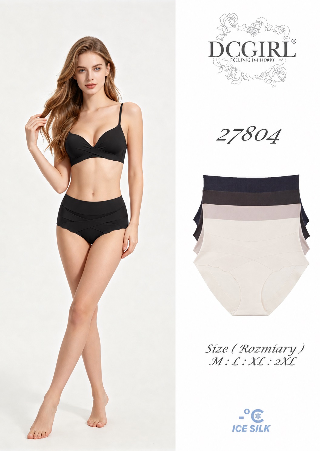 FIGI DC 27804 SHAPE ICE SILK 1 PACK CZARNY