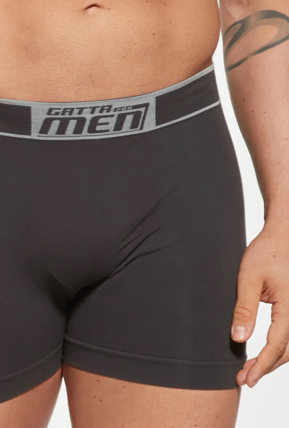 SZORTY GATTA BOXER COTTON TITANIUM/XL