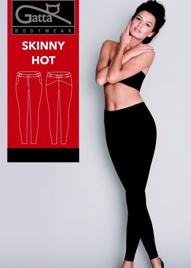 SPODNIE GATTA SKINNY HOT BLACK CZA/L