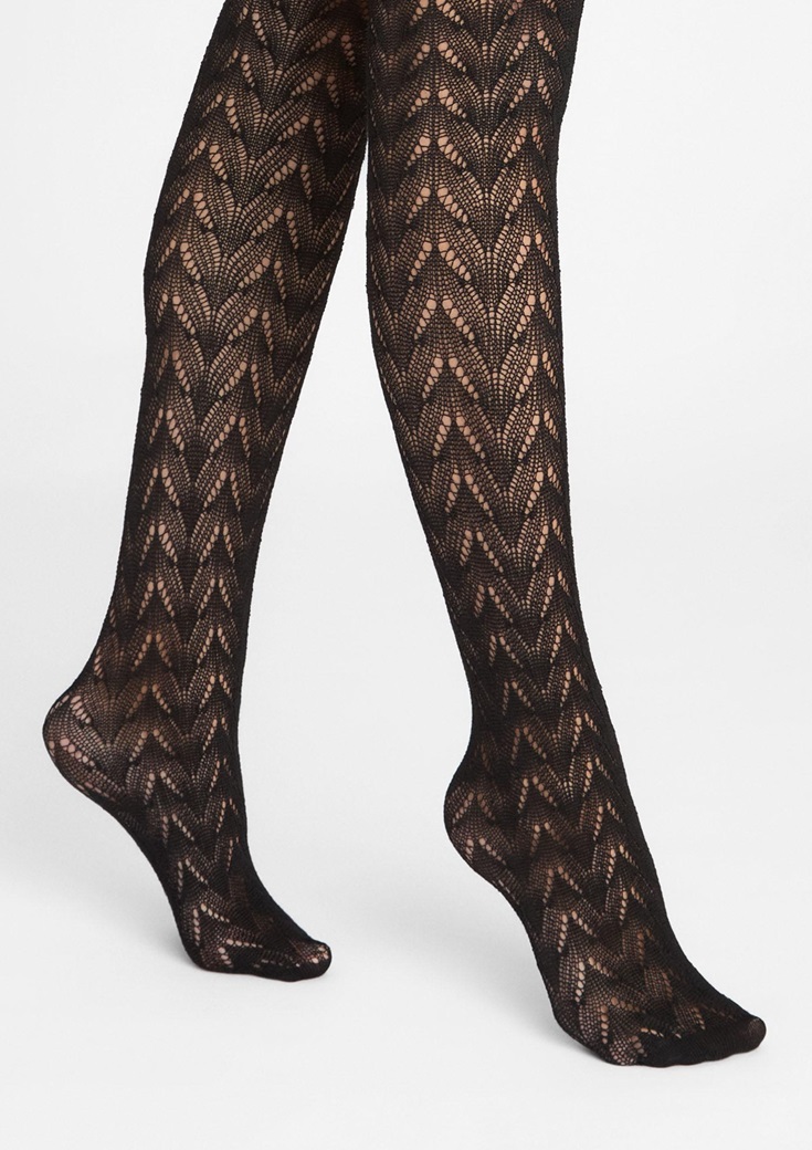 RAJSTOPY MARILYN JACQUARD D09 BLACK 1/2 RAJSTOPY MARILYN JACQUARD D09 BLACK 1/2