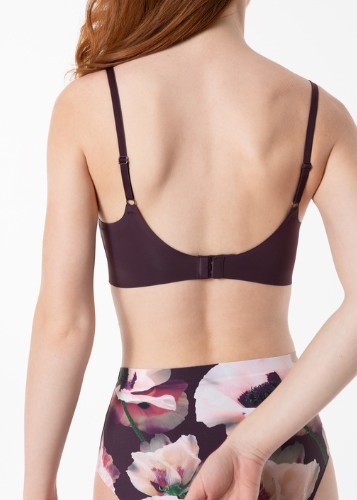 BIUSTONOSZ JULIMEX DARK PLUM SIMPLE T-SHIRT BRA /S