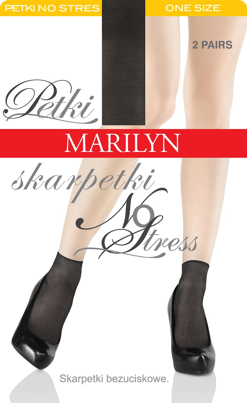 SKARPETY MARILYN PETKI LYCRA NO STRESS uniwersalny nero