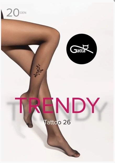 RAJSTOPY GATTA TATTOO WZ 26 NERO /4