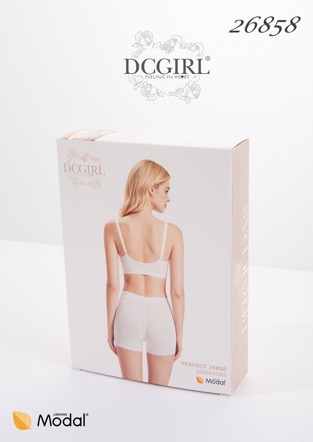 FIGI DCGIRL 26858 MODAL SZORTY 1 PACK BEŻ /L
