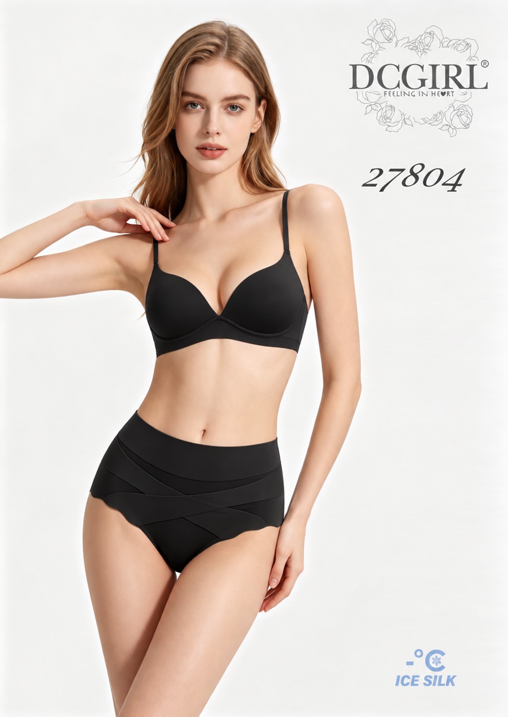FIGI DCGIRL 27804 SHAPE ICE SILK 1 PACK CZARNY