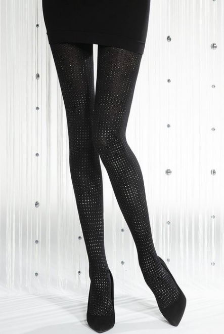 RAJSTOPY GATTA SILVER GLOSS W 02 2 nero - silver