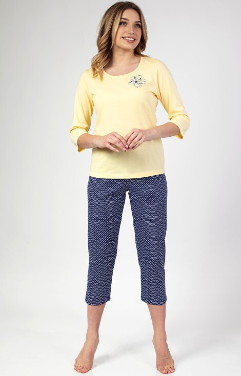 PIŻAMA REGINA 683 ŻÓŁTY /XL