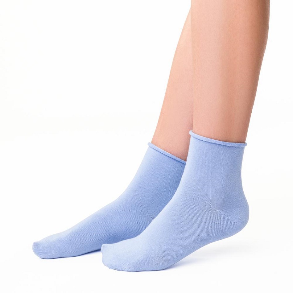 SKARPETY STEVEN 125 BAMBUS DAMSKI NIEBIESKI 35/37