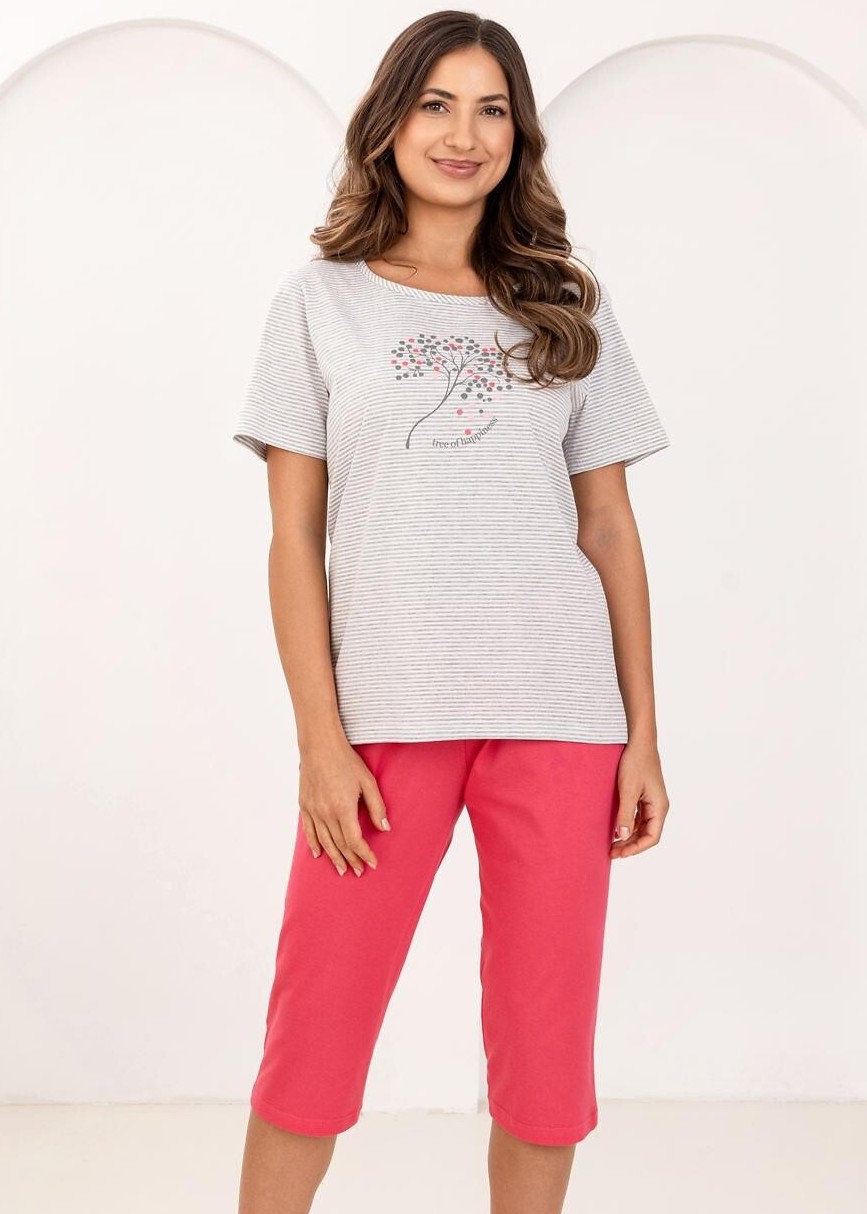 PIŻAMA REGINA DAMSKA 732 MALINA