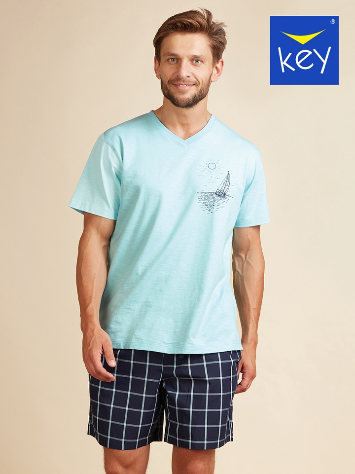 PIŻAMA KEY MNS-218 A22 XXL seledyn