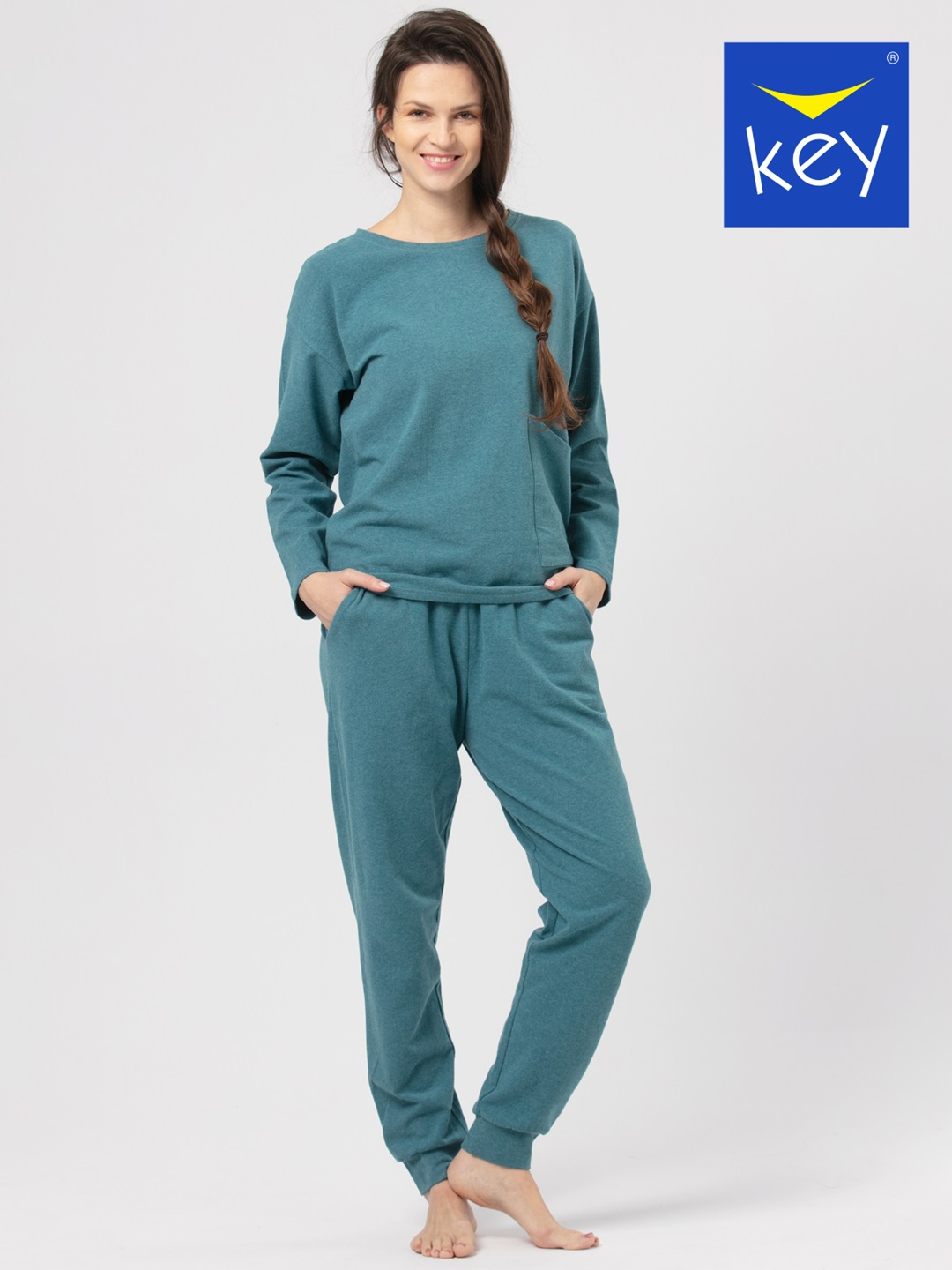 BLUZA KEY LHB-729 3 HOT TOUCH TU /XL