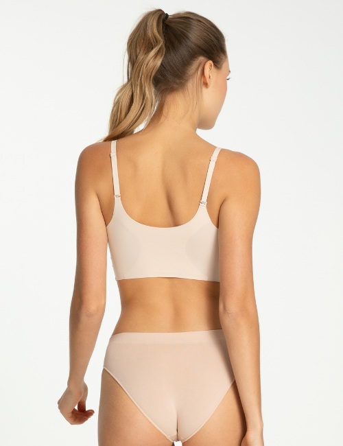 BIUSTONOSZ JULIMEX SIMPLE BRA TOP BEŻOWY /M