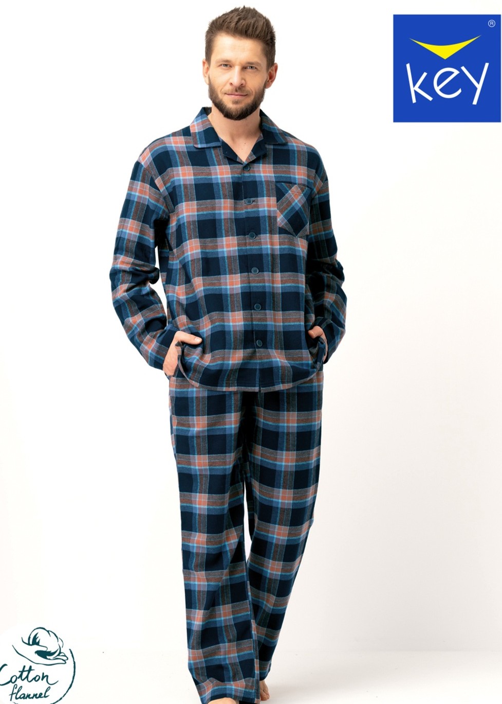 PIŻAMA KEY MNS-431 B25 /XL