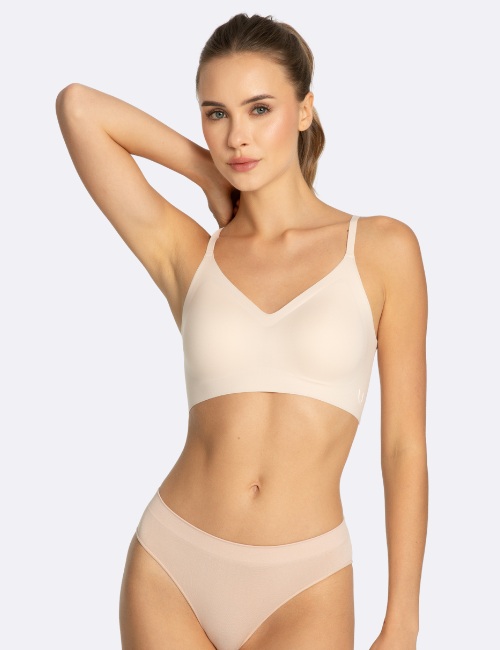 BIUSTONOSZ JULIMEX SIMPLE BRA TOP BEŻOWY /M