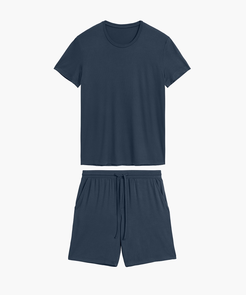 PIŻAMA ATLANTIC BNMP-005 WL25 DENIM/MEL /XL