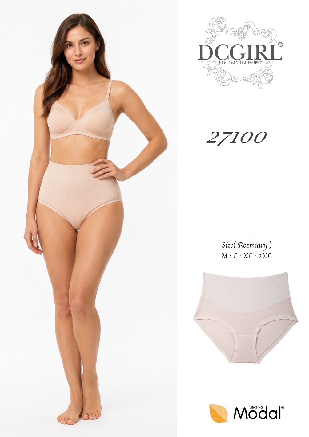 FIGI DCGIRL 27100 SHAPE MODAL BEŻ