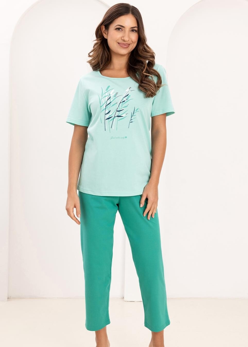 PIŻAMA REGINA DAMSKA 740 ZIELONY