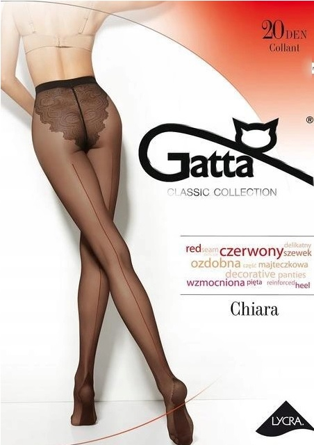 RAJSTOPY GATTA CHIARA WZ 01 3 czarny - czerwony