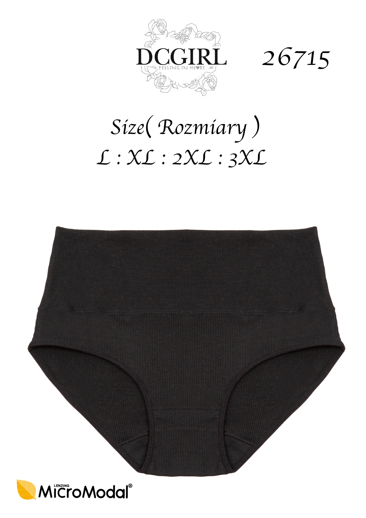 FIGI DC 26715 MODAL CZARNE