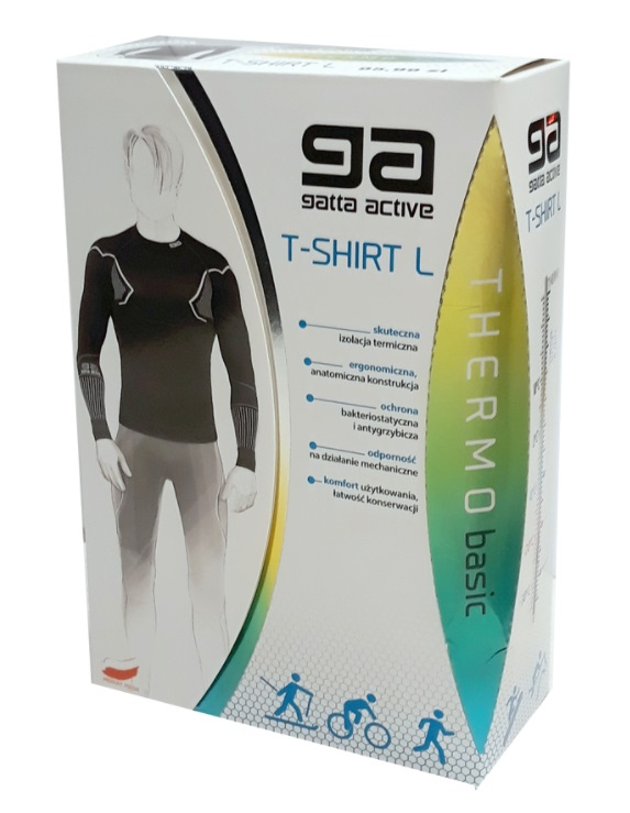 KOSZULKA GATTA THERMO MAN MASI/MOUNT M black-grey
