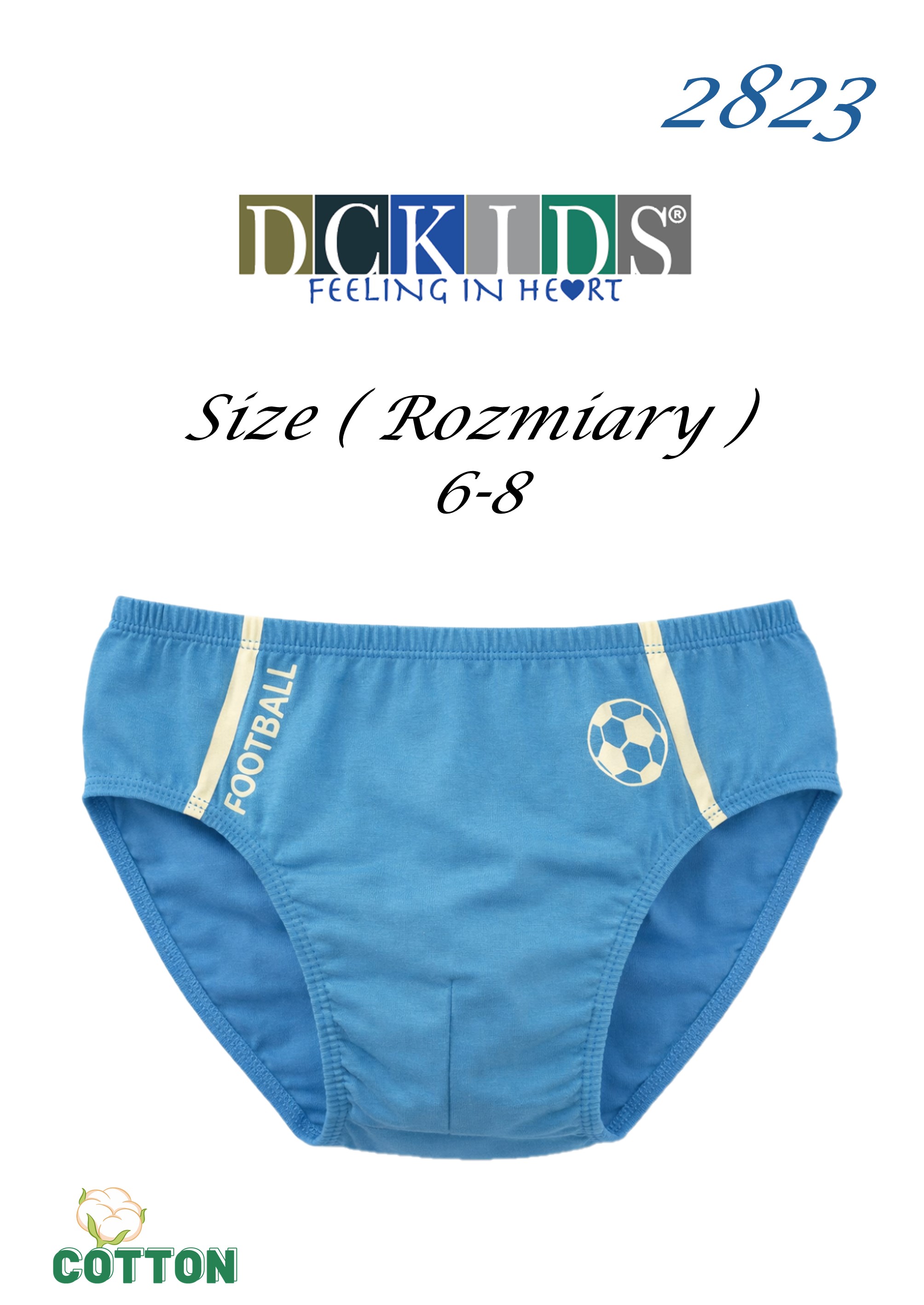 SLIPY DCKIDS 2823 6-8 LAT CHŁ BAWEŁNA