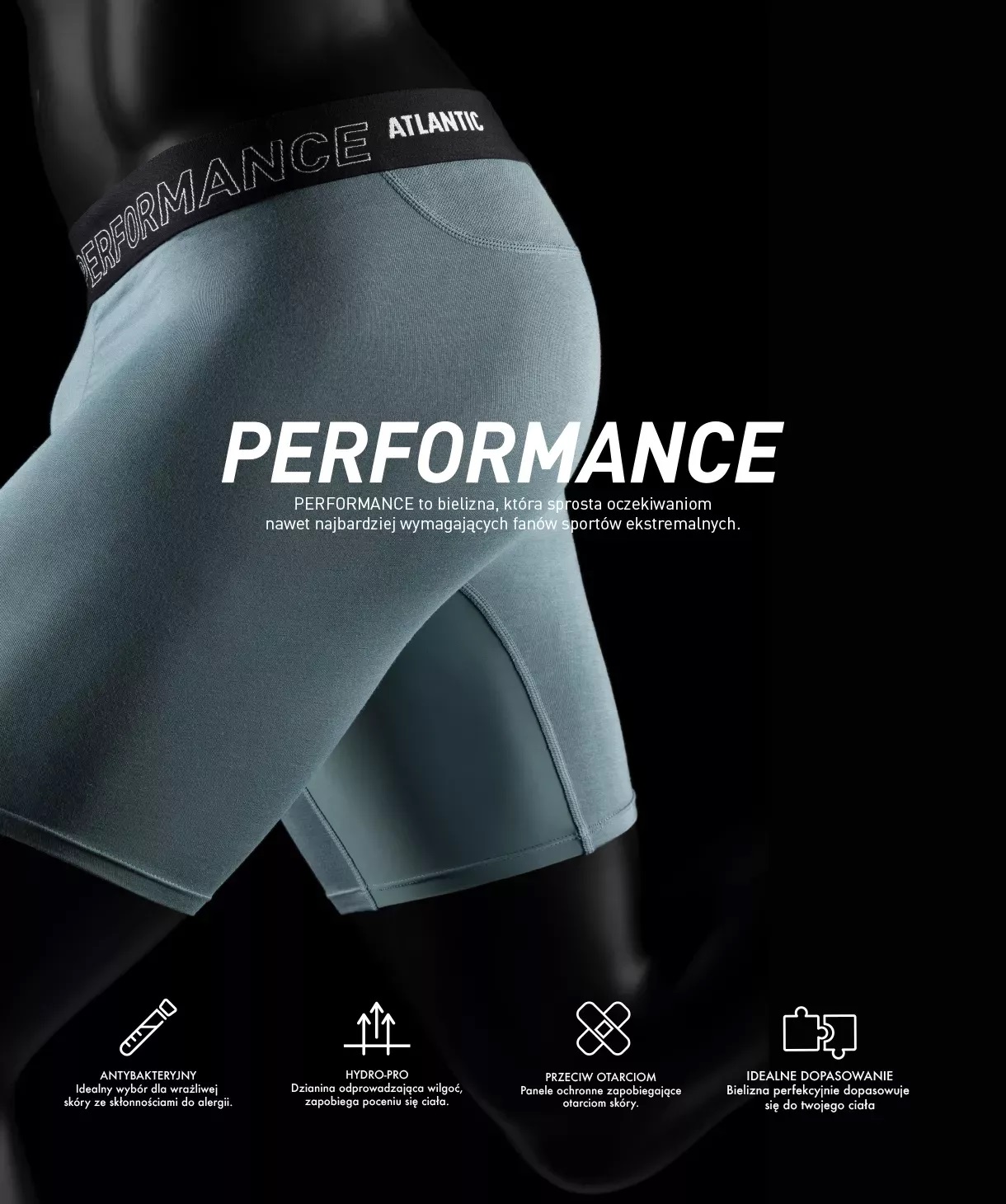 SZORTY ATLANTIC MH-1181 PERFORMANCE WL25 SZMARAGD /L SZORTY ATLANTIC MH-1181 PERFORMANCE WL25 SZMARAGD /L