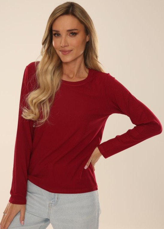 BLUZKA DE LAFENSE 723 BORDO /M