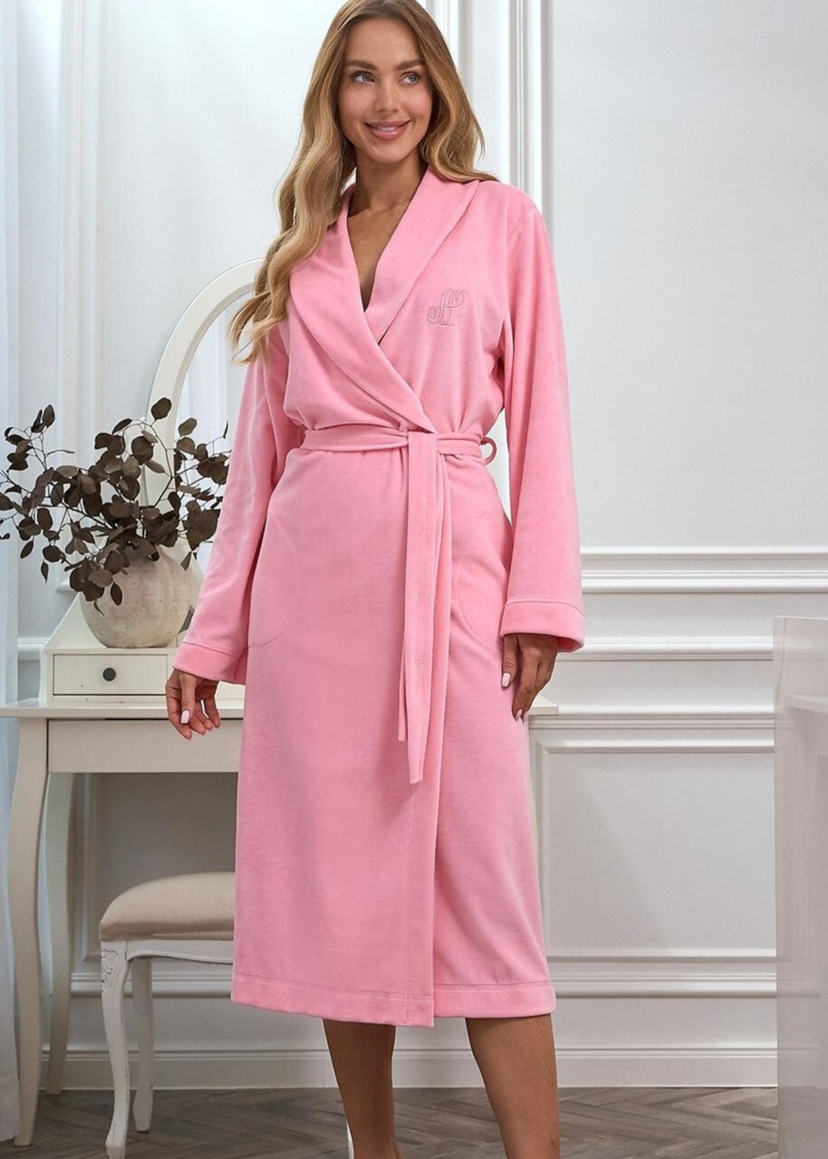 SZLAFROK L&L DAMSKI 2620 DŁUGI 3XL MORELA