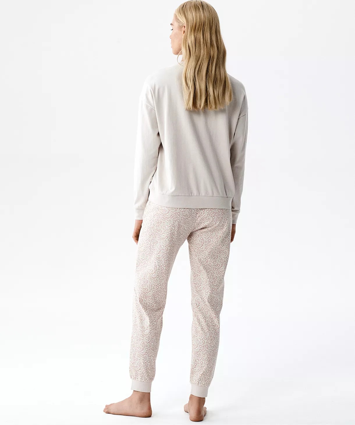 PIŻAMA ATLANTIC NLP-515 WL26 BEZJ/ROZ /S