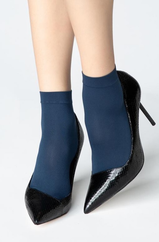 SKARPETY MARILYN MICRO SOCKS 40 BLUE