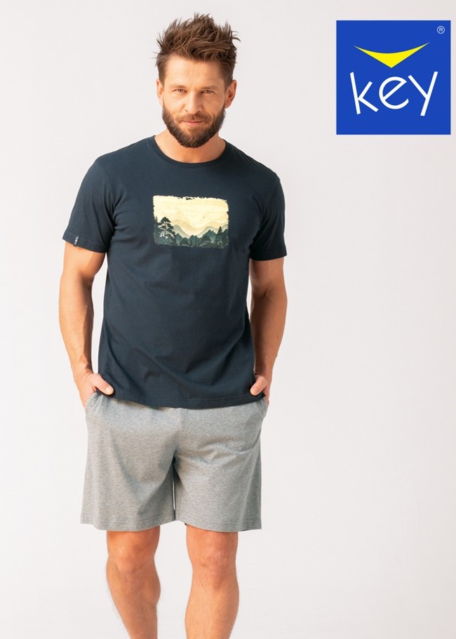 PIŻAMA KEY MNS-637 A26 3XL-4XL
