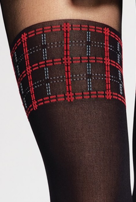 RAJSTOPY GATTA GIRL-UP WZ 36 NERO/RED /3