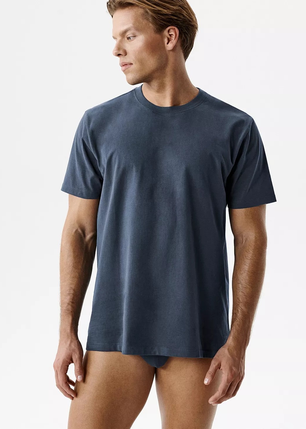 KOSZULKA ATLANTIC NMT-033 WL26 GRANATOWY CIEMNY /XL