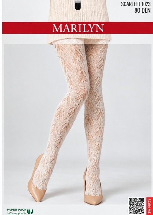 RAJSTOPY MARILYN SCARLETT I023 MILK S/M