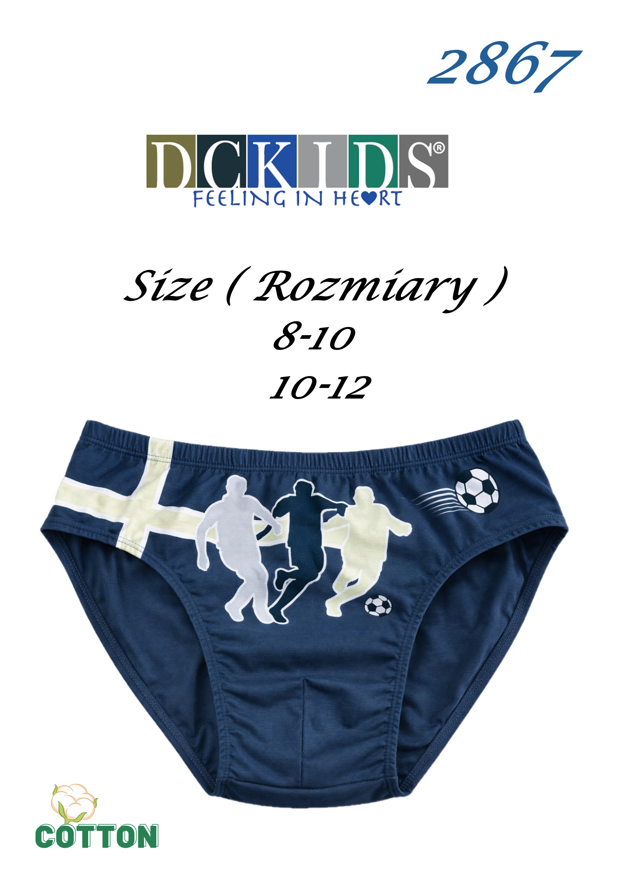 SLIPY DCKIDS 2867 10-12 LAT CHŁ BAWEŁNA