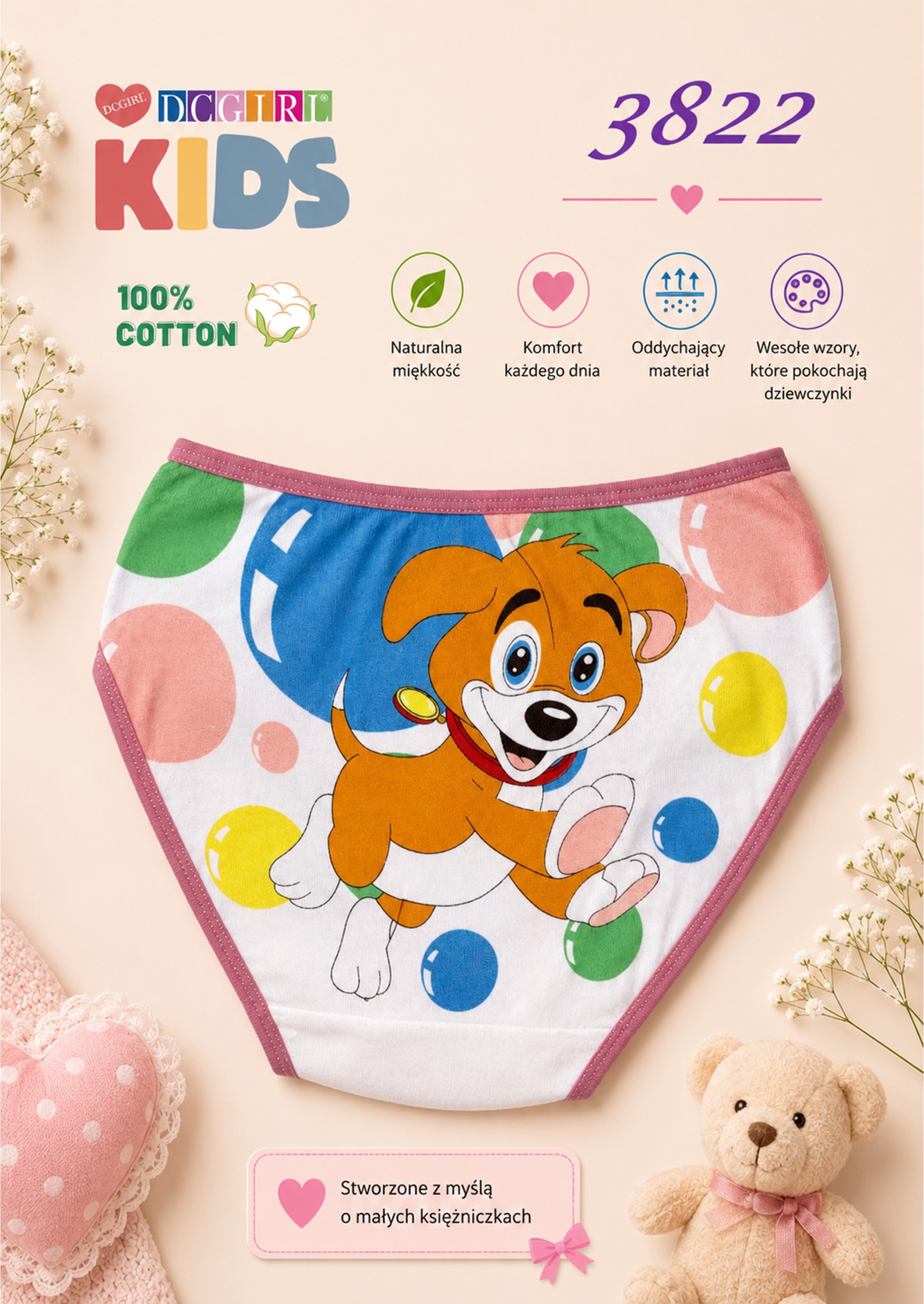 FIGI DCKIDS DZIEWCZĘCE 3822 4-6 LAT BAWEŁNA