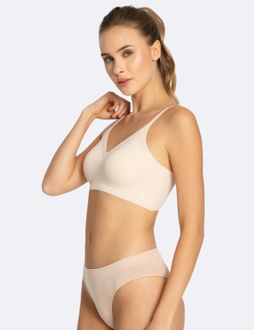 BIUSTONOSZ JULIMEX SIMPLE BRA TOP BEŻOWY /M