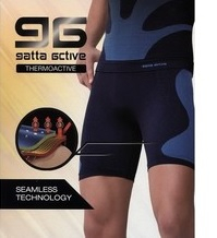 LEGGINSY GATTA GAT SHORT THERMO MEN XXL czarny - szary