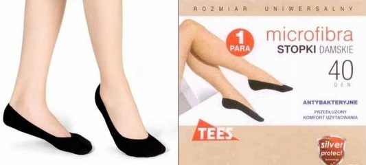STOPKI TEES MICROFIBRA uniwersalny natural
