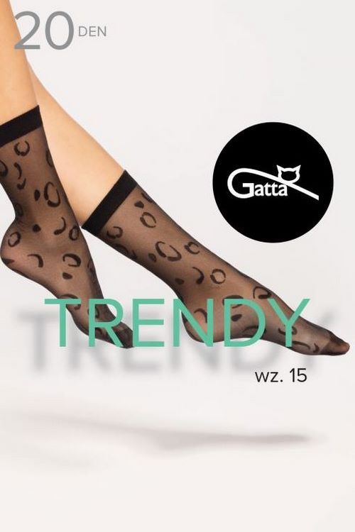 SKARPETY GATTA TRENDYLINE SOCKS WZ 15 NERO