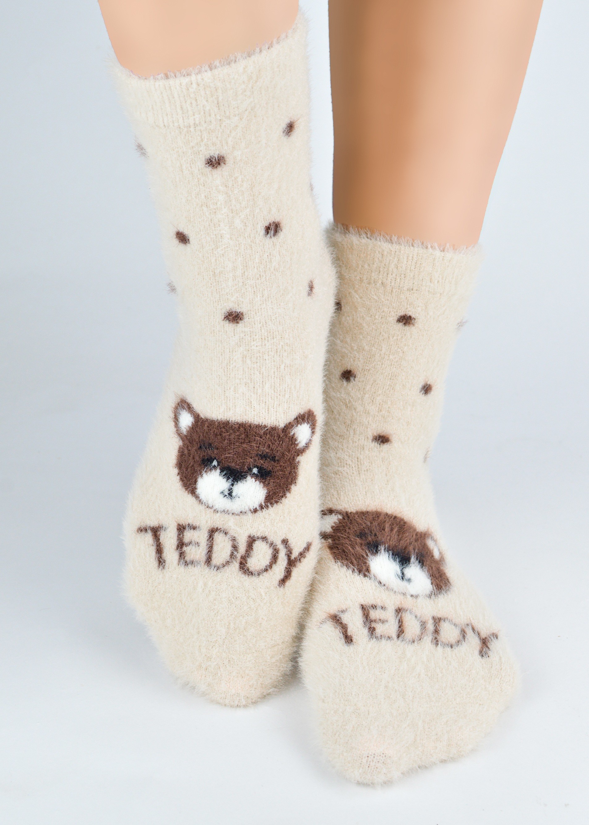SKARPETY NOVITI SP017-W-02 PUCHATE TEDDY J BEZ 36/41
