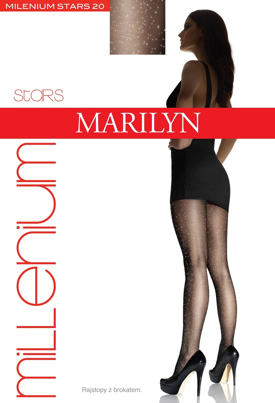 RAJSTOPY MARILYN MILENIUM STARS 20 NERO/SIL 1/2