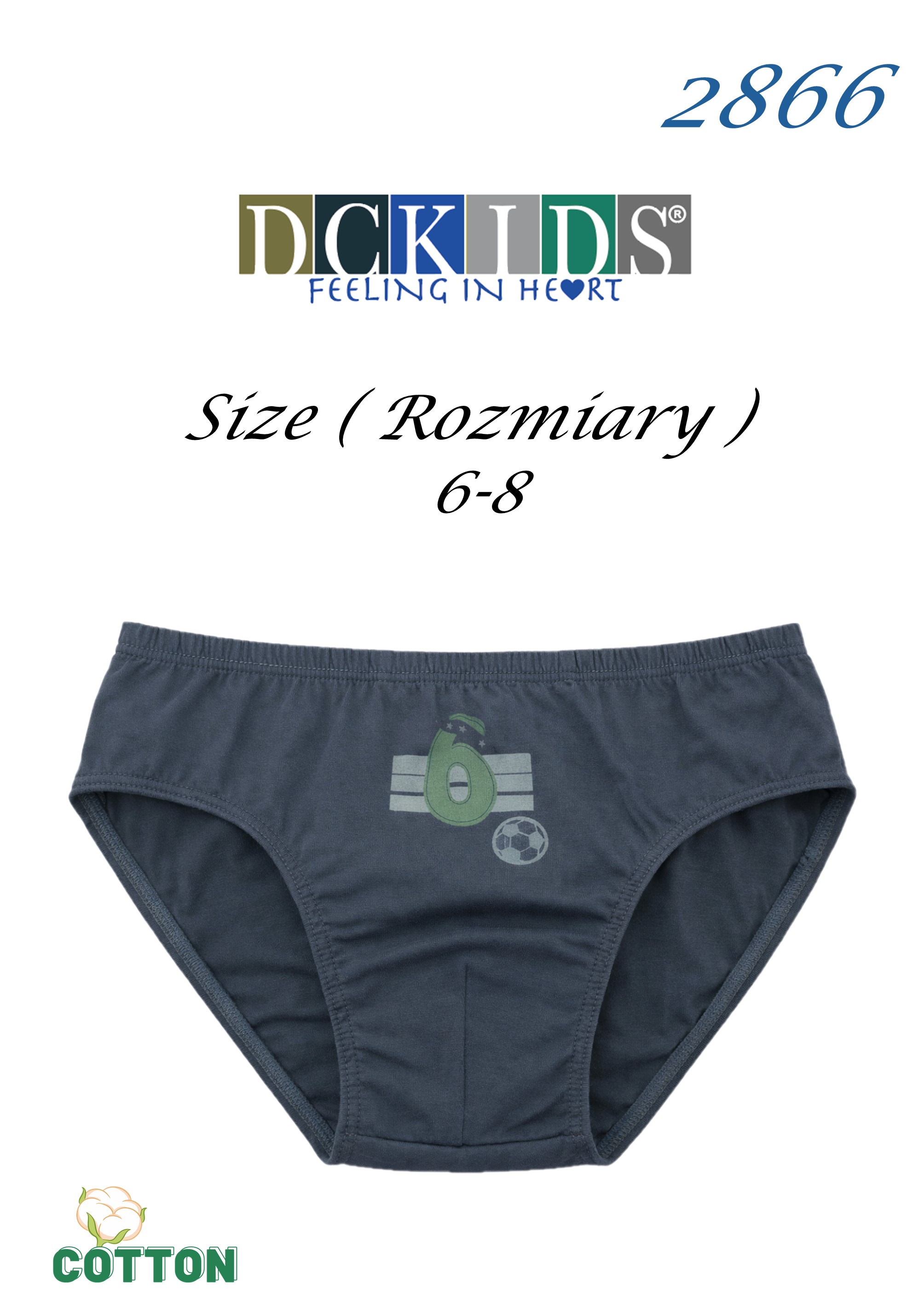 SLIPY DCKIDS 2866 6-8 LAT CHŁ BAWEŁNA